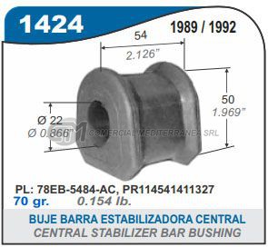 BUJES SUSPENSION FORD ESCORT 83/96