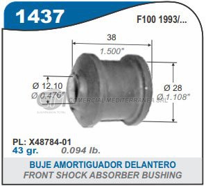 BUJE AMORTIGUADOR FORD F-100