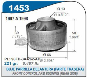 BUJE PARRILLA FORD FIESTA 97/.. COURIER
