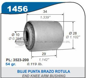 BUJES SUSPENSION BUJE PUNTA BRAZO ROTULA DE SUSPENSION PEUGEOT 205. CITROEN C15