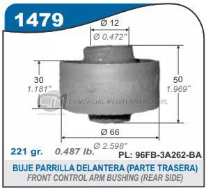 BUJES SUSPENSION FORD COURIER.FIESTA98
