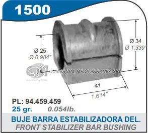 BUJE BARRA ESTABILIZADORA DELANTERA ISUZU LUV 4X2