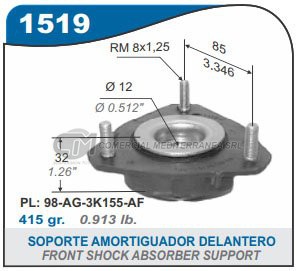 CAZOLETA SUSPENSION FORD FOCUS DELANTERA