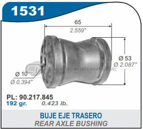 BUJE EJE TRASERO CHEVROLET CORSA WIND. WAGON. SEDAN. PICK
