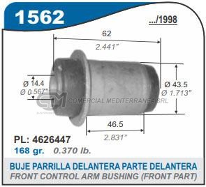 BUJE PARRILLA DELANTERA CHRYSLER NEON 94/99