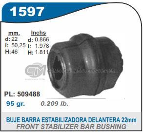 BUJE BARRA ESTABILIZORA PEUGEOT 307.408 