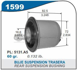 BUJE SUSPENSION TRASERA PEUGEOT 307 