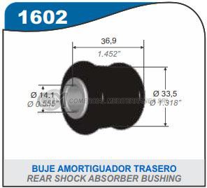 BUJE AMORTIGUADOR TRASERO VW GOLF V 