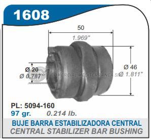 BUJE BARRA ESTABILIZADORA PEUGEOT PARTNER 