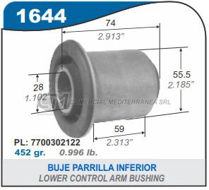 BUJES SUSPENSION RENAULT MASTER