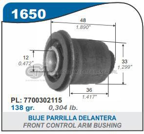 BUJES SUSPENSION RENAULT MEGANE II