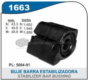 BUJE BARRA ESTABILIZADORA CITROEN C3 