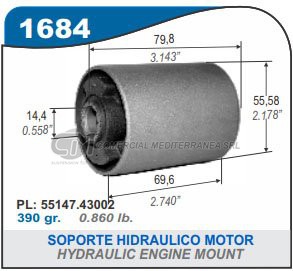 BUJES SUSPENSION HYUNDAI H100 BUJE ELASTICO TRASERO