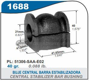 BUJES SUSPENSION HONDA FIT CENTRAL BARRA ESTABILIZADOR