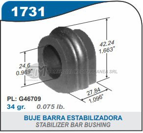 BUJE BARRA ESTABILIZADORA NISSAN FRONTIER 