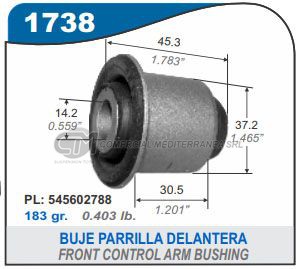 BUJE BUJE PARRILLA DELANTERA RENAULT DUSTER 10/.. 