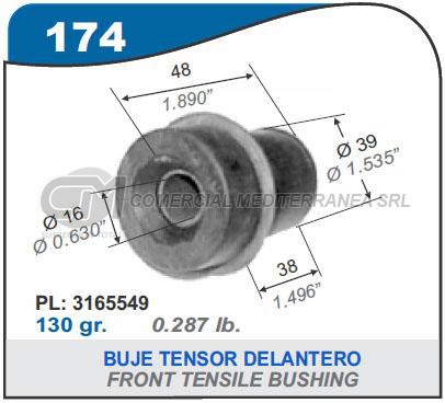 BUJES SUSPENSION RAMBLER. TORINO