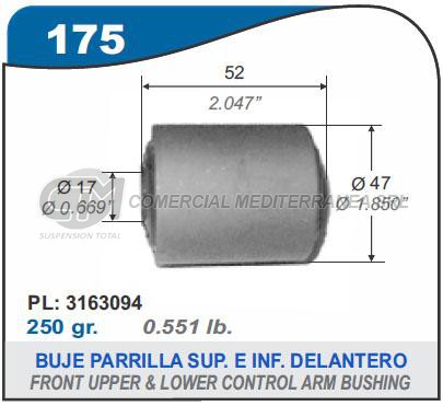 BUJES SUSPENSION RAMBLER. TORINO