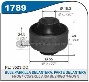 BUJES SUSPENSION PEUGEOT 208 . CITROEN C3 10... AIRCROS