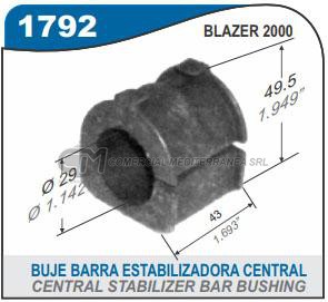 BUJE BARRA ESTABILIZADORA CHEVROLET S10 