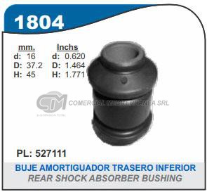 BUJE INFERIOR AMORTIGUADOR  PEUGEOT PARTNER 