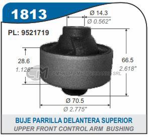 BUJE PARRILLA DELANTERA PARTE POSTERIOR CHEVROLET PRISMA . ONIX . SONIC 