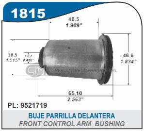 BUJE PARRILLA DELANTERA PARTE DELANTERA CHEVROLET SONIC.ONIX.COBALT.PRISMA