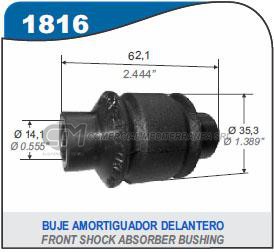 BUJE AMORTIGUADOR TRASERO CHEVROLET SONIC.ONIX.COBALT.PRISMA