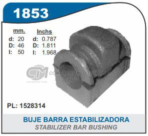 BUJE BARRA ESTABILIZADORA SUSPENSION FORD ECOSPORT KINETIC 