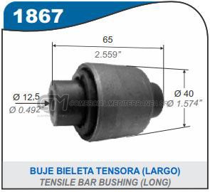 BUJE PARRILLA BRAZO EJE TRASERO VW VENTO 06/08 .GOLF 04/.. 