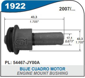 BUJES SUSPENSION RENAULT KOLEOS . NISSAN XTRAIL 2007... B