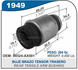 BUJE BUJE BRAZO TENSOR NISSAN TIIDA.NOTE . RENAULT MEGANE II 