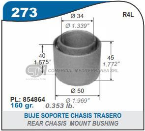 BUJES SUSPENSION RENAULT R4L