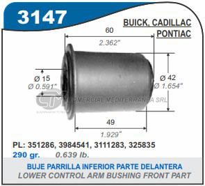 BUJES SUSPENSION CHEVROLET BLAZER. S10