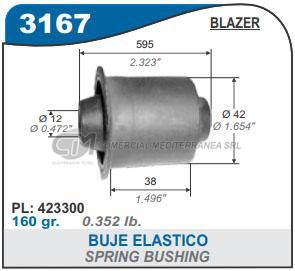 BUJES SUSPENSION CHEVROLET SILVERADOBLAZER