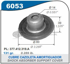 CAZOLETA SUSPENSION VW GOL. SAVEIRO. SENDA