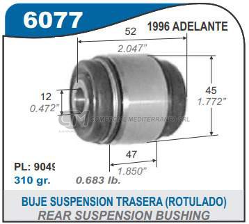 BUJES SUSPENSION CHEVROLET VECTRA
