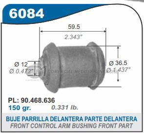 BUJES SUSPENSION CHEVROLET VECTRA. NUEVO ASTRA. ZAFIRA