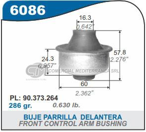 BUJES SUSPENSION CHEVROLET VECTRA 94/97. ASTRA 95/96