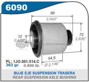 BUJES SUSPENSION VW GOLF IV 99.06 . NEW BEETLE 0