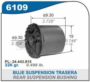 BUJES SUSPENSION CHEVROLET CORSA 02._ BUJE EJE SUSPENSION 