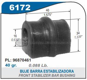 BUJES SUSPENSION CHEVROLET AVEO
