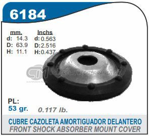 CAZOLETA SUSPENSION CITROEN C3 . C4 CUBRECAZOLETA DE AMORTIG