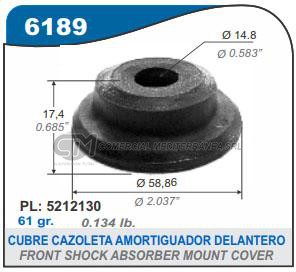 CAZOLETA SUSPENSION PEUGEOT 205 CUBRE CAZOLETA AMORTIGUADOR 