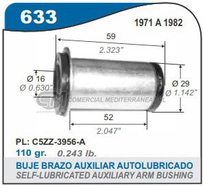 BUJES SUSPENSION FORD FALCON. FAIRLANE. TOYOTA. CELICA. C