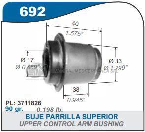 BUJES SUSPENSION CHEVROLET CHEVY
