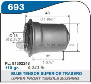 BUJES SUSPENSION DODGE 1500