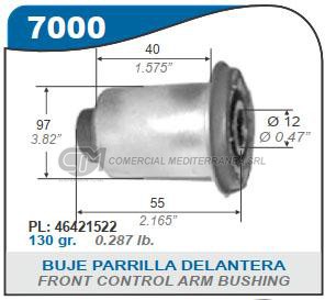 BUJES SUSPENSION FIAT PALIO.SIENA. STRADA