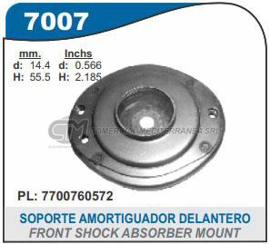 CAZOLETA SUSPENSION RENAULT 9 . R 11 CAZOLETA AMORTIGUADOR D