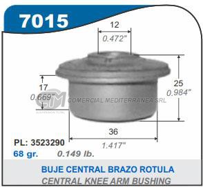 BUJES SUSPENSION PEUGEOT 205. CITROEN C15